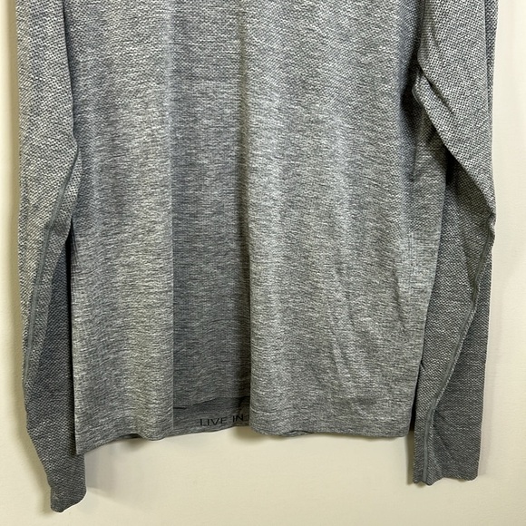 Lululemon Metal Vent Tech Long Sleeve Shirt Mens Gray Live in Practice Sz L - Picture 3 of 11